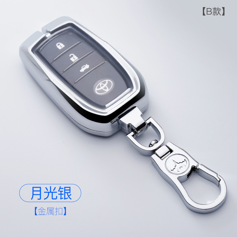 디럭스 더블 레이어 풀 백 B (달빛 실버 + 메탈 버클)