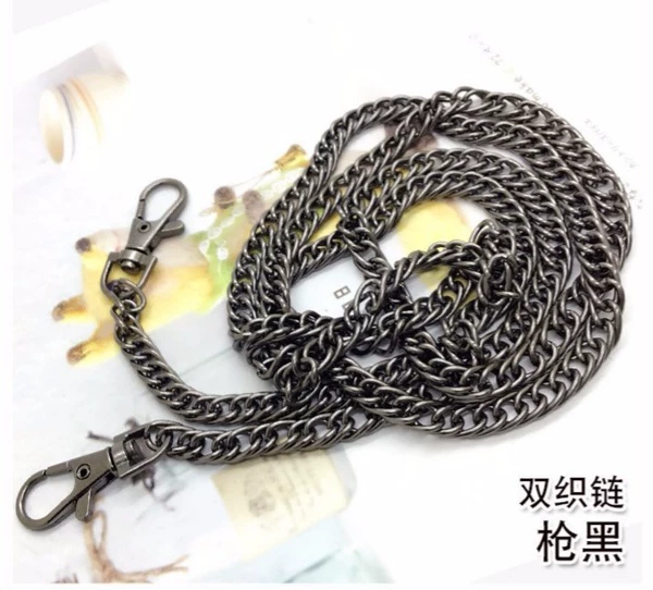 Gun color double weaving chain