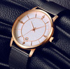 Waterproof ultra thin golden swiss watch, European style, pink gold