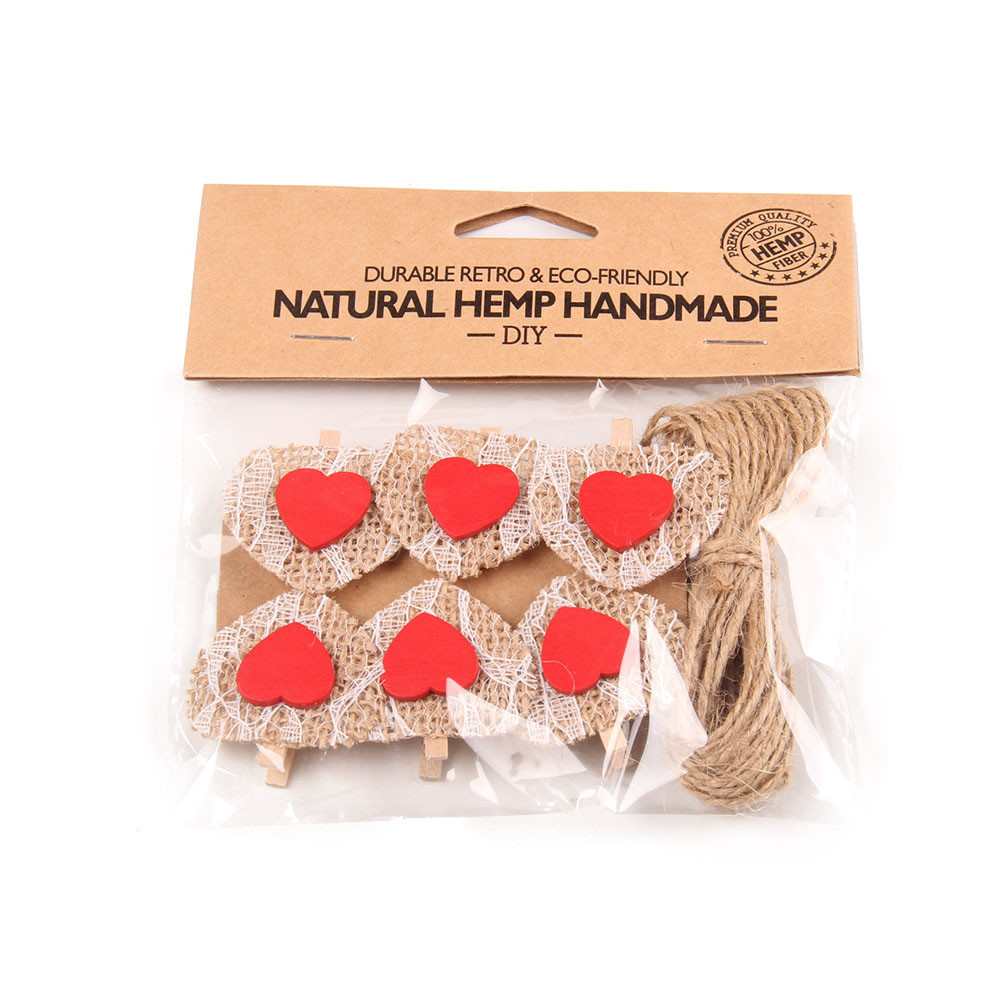 No. 10 사랑 우드 클립 세트