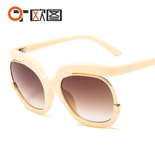 2020 new style personalized sunglasses 9051 large frame round European and American fashion sunglasses for men and women cross-border hot sale