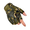 Men's camouflage street non-slip wear-resistant gloves for training, fingerless