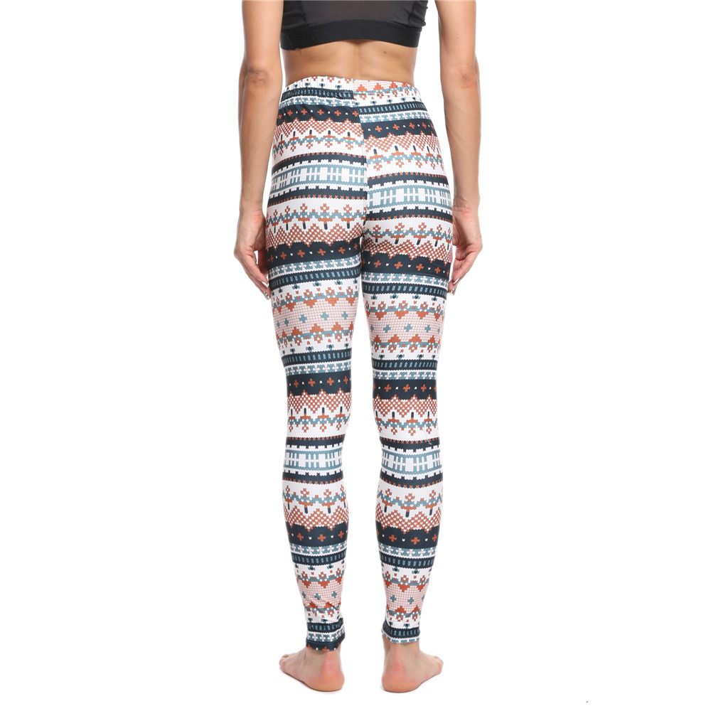 182g Weight Ankle-Length Pants Length Spandex, Polyester Fabric Type High Waist Waist Line Leggings Pants Type Stretchy Elasticity Daily Occasion Breathable Function Skinny Fit Type Christmas Festival Snowflake Pattern Winter, Autumn Season Women'S Gender Simple Style Style Women'S Daily Simple Style Snowflake Ankle-Length Leggings 70