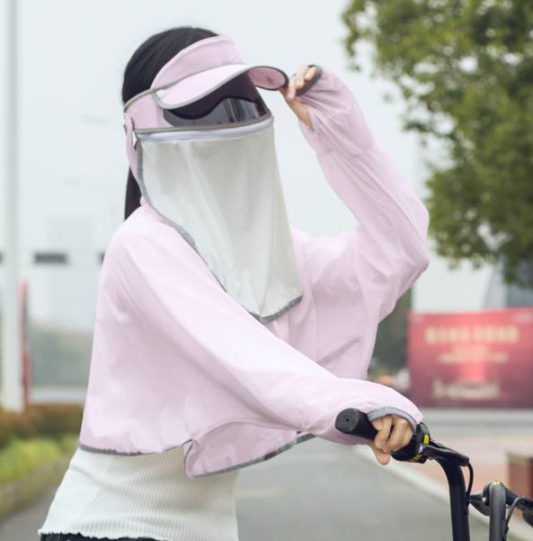 货源厂家新款的多功能防晒口罩+淑女款透气型防晒口罩+卡通防晒面|ms