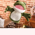 青蛙手偶毛绒安抚玩具幼儿园亲子表演鳄鱼手套动物玩偶嘴巴能动