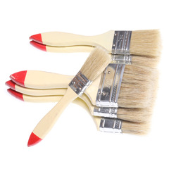 Factory Direct Sale Tool Brush Thick Handle Glue Brush High Temperature Resistant Corrosion Resistant Hard Hair Pure Boar Hair Brush