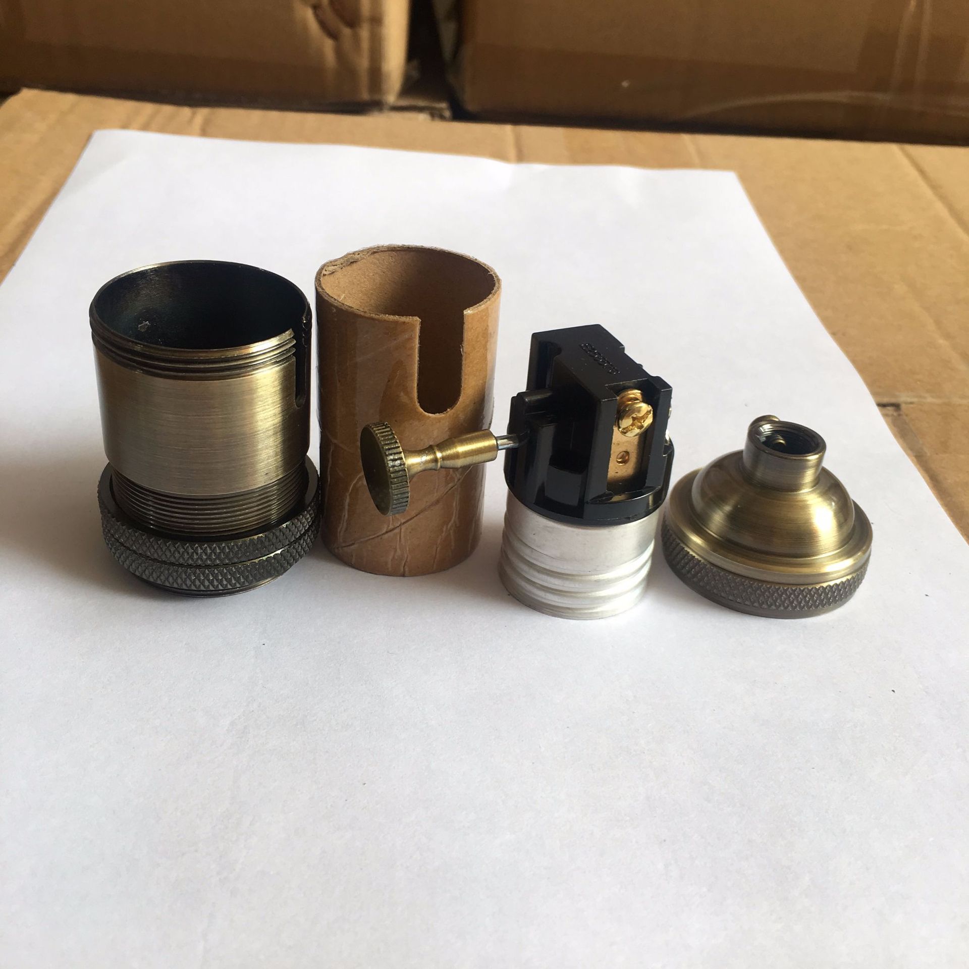 E27E26 copper aluminum lamp head