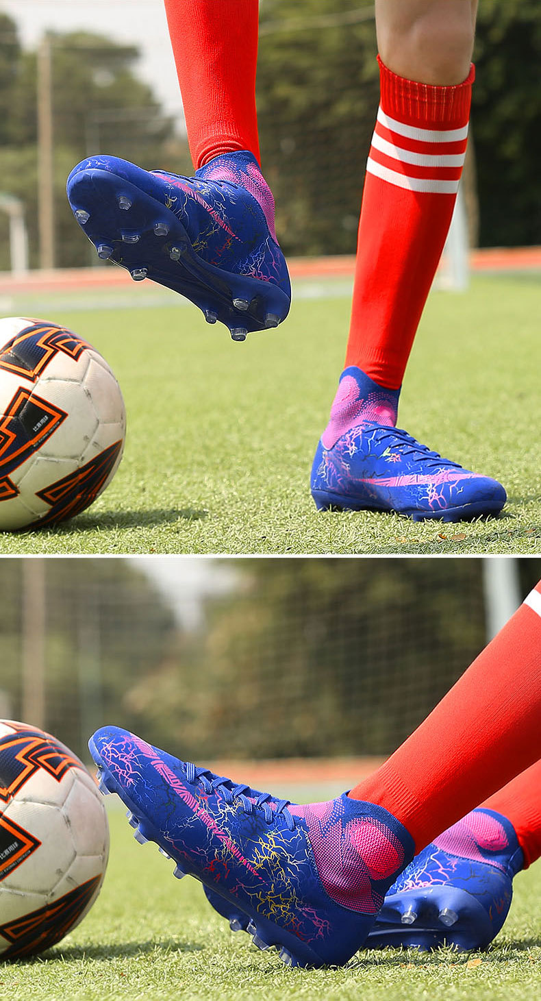 Scarpe da calcio per il commercio estero, da uomo, con suola piatta, unghie rotte, unghie lunghe, erba sintetica, studenti, allenamento, pallone da calcio in pelle per giovani_voghion.com