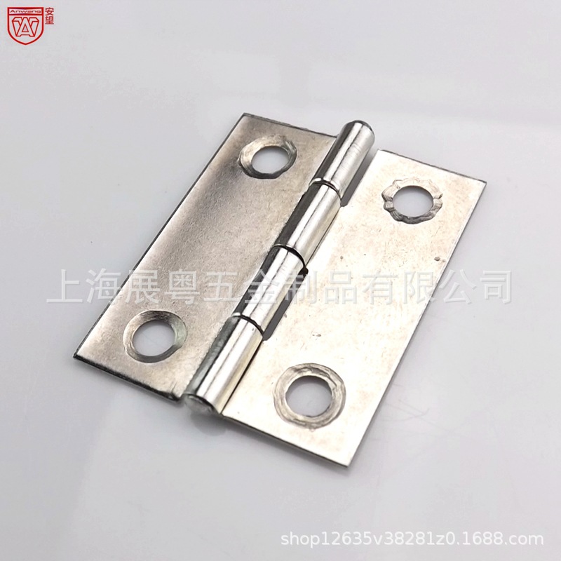 AW Anwang bisagra bisagra bisagra de acero inoxidable de 1.5 pulgadas bisagra bisagra de puertas y ventanas de acero inoxidable pequeña bisagra