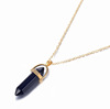 Fashionable short bullet, pendant, necklace, crystal, European style, suitable for import