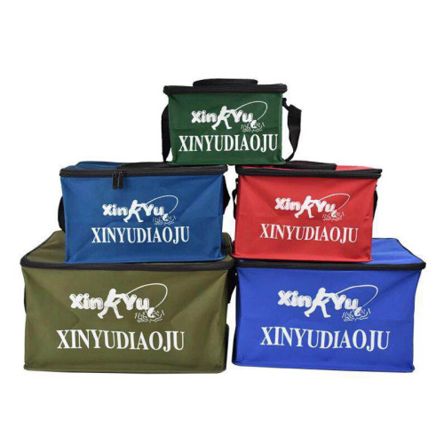 Outdoor fishing bucket, foldable water tank, portable cover, live fish bucket, fishing supplies, fish box, canvas fish bucket