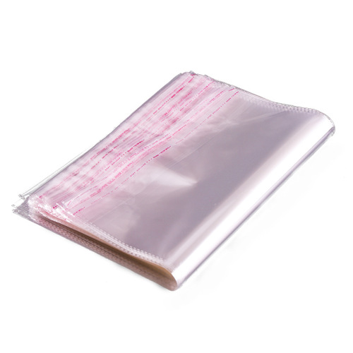 OPP self-adhesive bag printing transparent clothing packaging plastic bag ziplock bag width 30cm double 5 silk