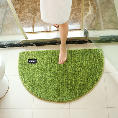 雪花绒半圆地垫浴室地垫防滑垫子卫生间门口吸水脚垫加厚地垫门垫|ms