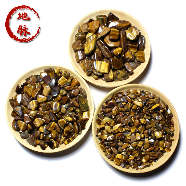 Natural Yellow Tiger Eye Gravel Landscape Decoration Base Sand Fish Tank Floor Set Base Sand Complete Specifications