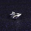 Adjustable fashionable ring, zirconium, jewelry, accessory, Korean style, internet celebrity, wholesale