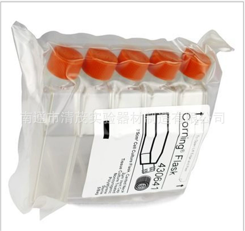 Corning 75 см прямоугольная вентиляция кривошеи закрытая крышка колба для клеточной культуры 5 шт.