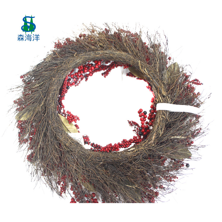Decoración de Navidad Corona de Navidad Adorno navideño Guirnalda