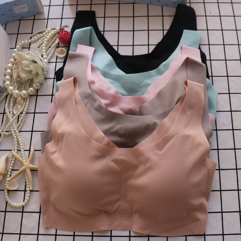 Seamless Underwear Women's Japanese Sports Bra No Steel Ring Push-up Shockproof Yoga Running Beautiful Back Thin Cup Suitable for Plump