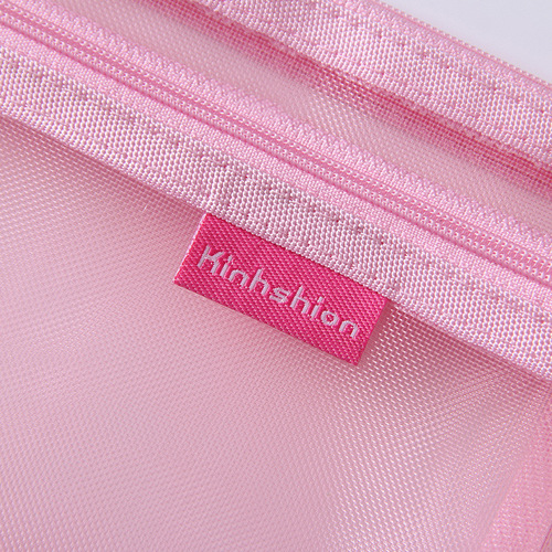 Jinhua Sheng Simple Transparent Mesh Storage Bag Double Layer Stationery Bag Student Exam Special Large Capacity Pencil Case