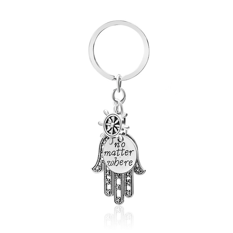 Fashion Palm Lettering Alloy Keychain Wholesale display picture 6