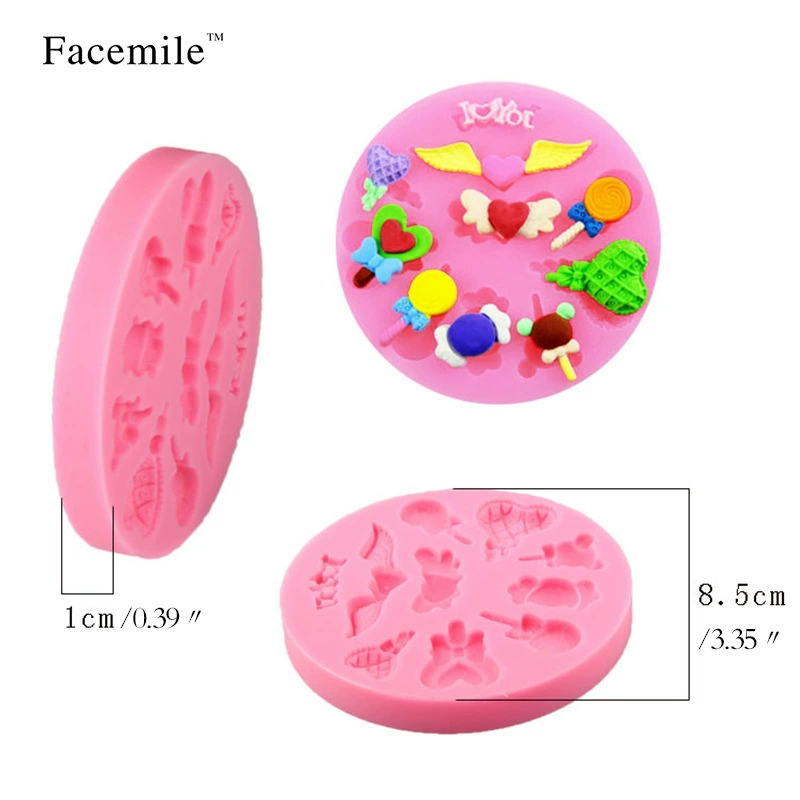 Выпечка DIY крылья силиконовые формы леденец флип сахарный торт силиконовые формы Шоколадные кружевные инструменты