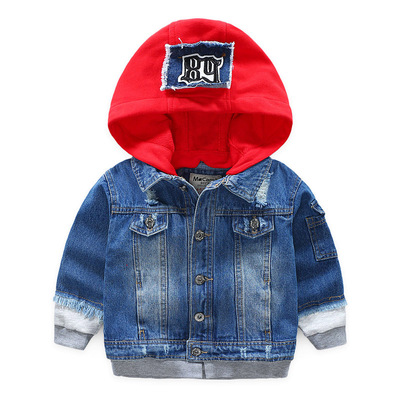 Foreign trade children Chaqueta jacket 2019 Spring CUHK Boy Chaqueta Baby denim shirt