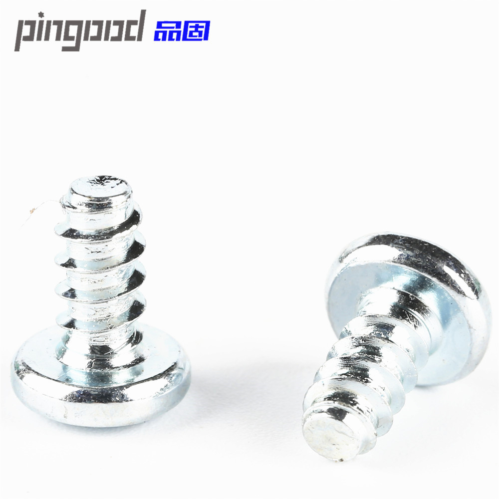 五金加工厂加工定制PB镀锌圆头平尾自攻螺丝 B型自攻螺钉M3 M4 M5