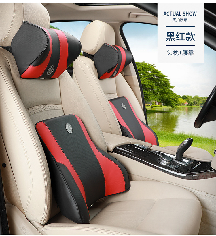 Car headrest waist support car memory foam neck pillow car pillow pillow back cushion waist support car supplies