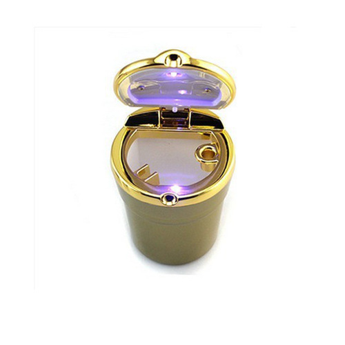 Car ashtray hanging creative personality covered multi-functional car ashtray with cover inside the car for men's car electroplating