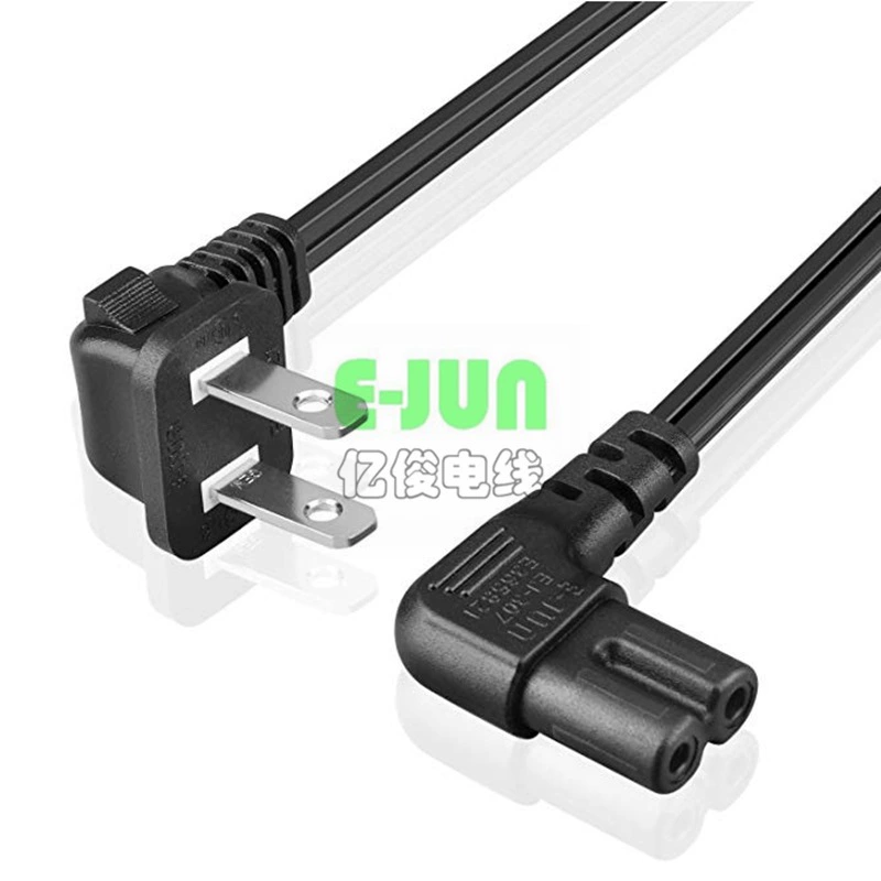 Американский стандарт UL8 суффикс кабель питания SPT-2 18AWG C7 до C8 2-жильный кабель удлинитель мужское и женское соединение на восемь символов