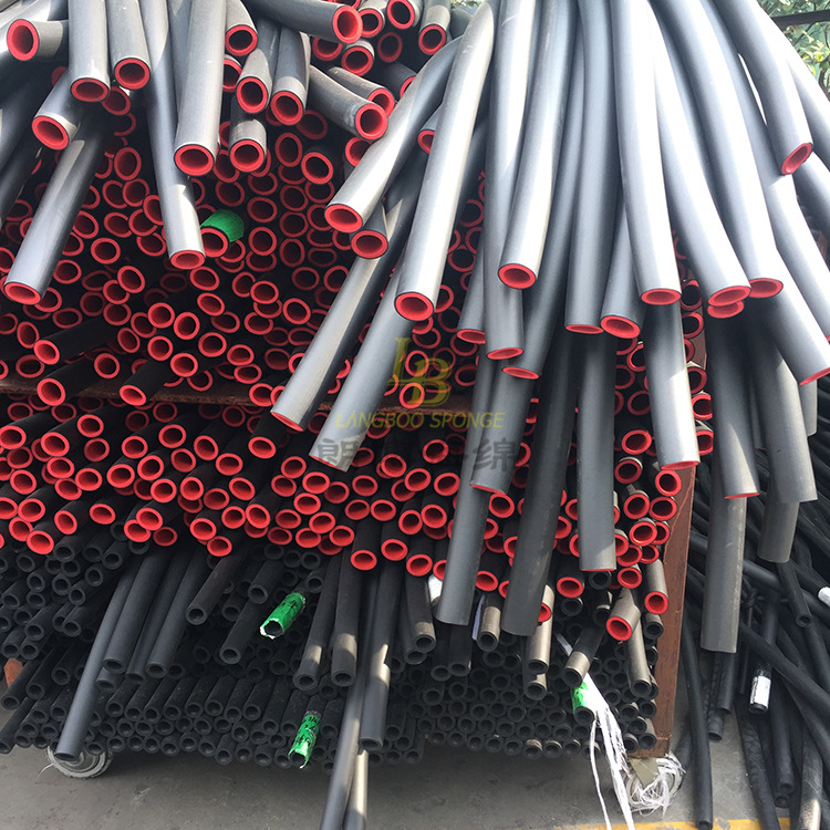 OEM定制/现货大号黑色橡塑海绵管NBR打磨手把手指套抓捏握把加工