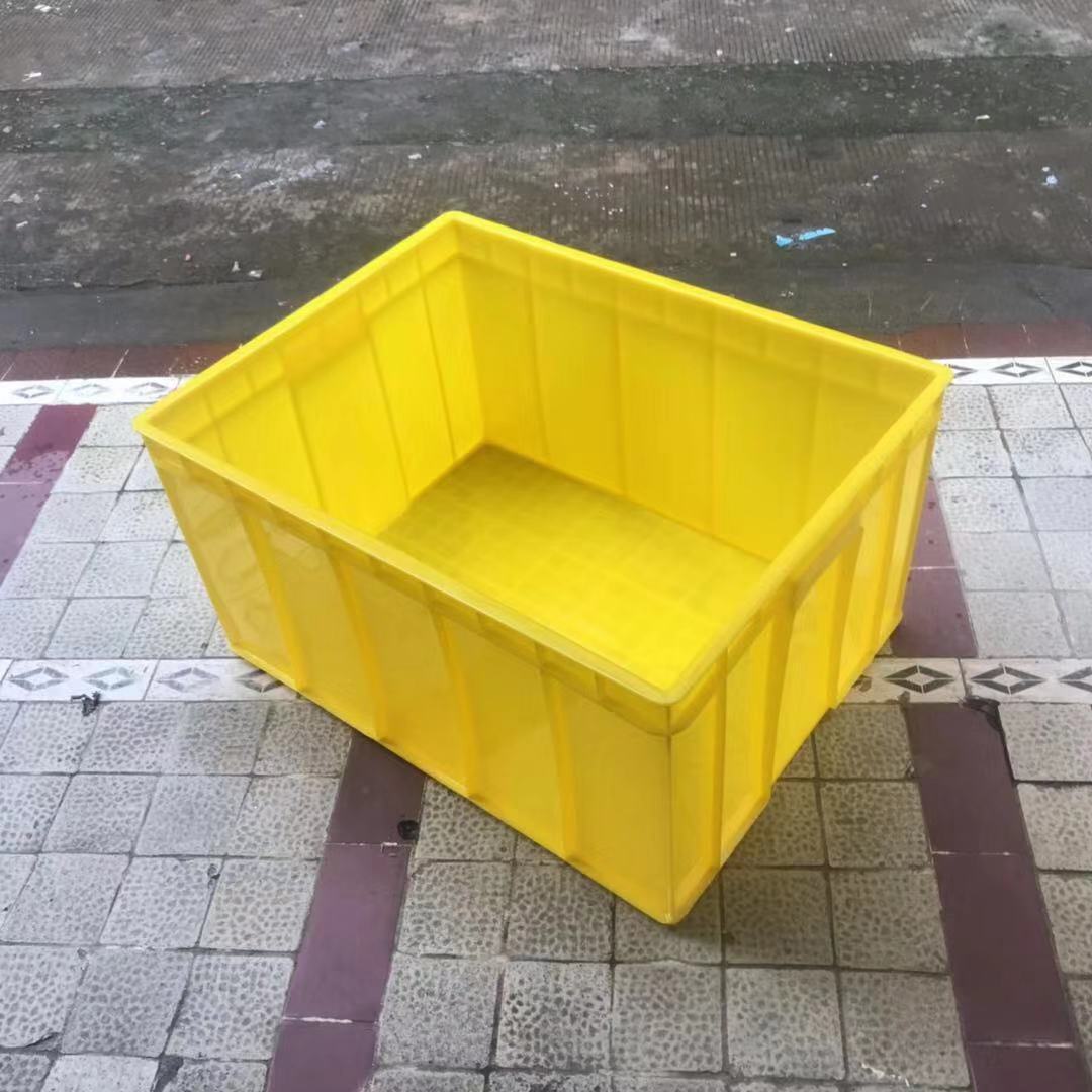 红色塑胶箱 556*412*265仓库储物箱 全新料物料中转箱 食品级胶框