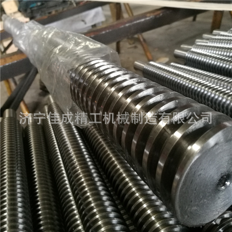 厂家直销大型梯形丝杆加工Tr60*12加长T形丝杆机床附件来图来样