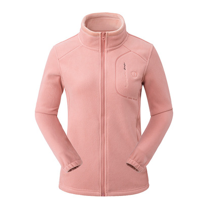 银狐绒 秋冬户外抓绒衣女大码开衫双面绒加厚男摇粒绒外套卫衣|ms