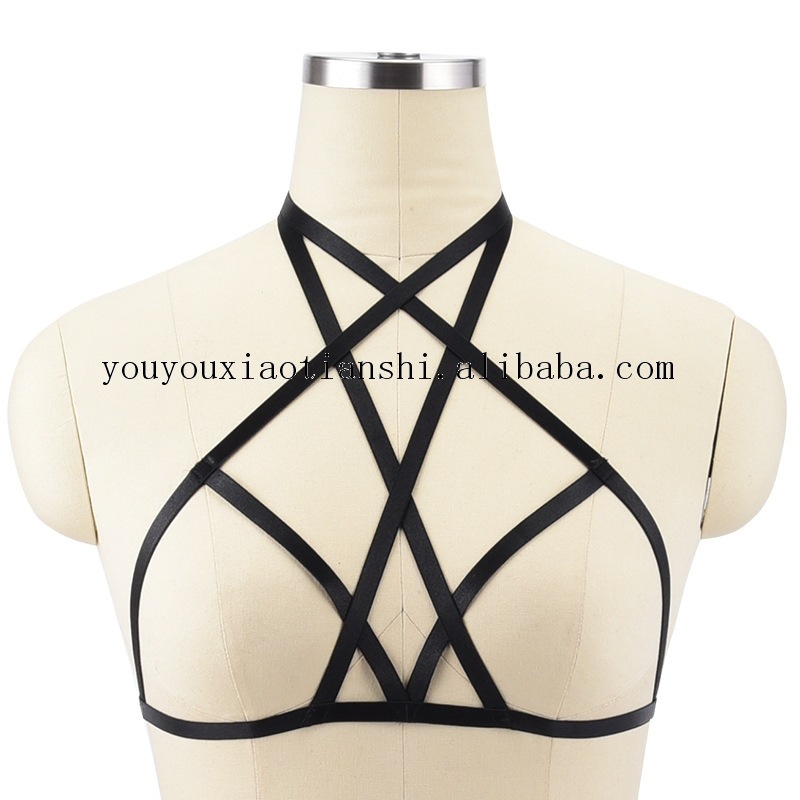 Black sexy fashionable bra