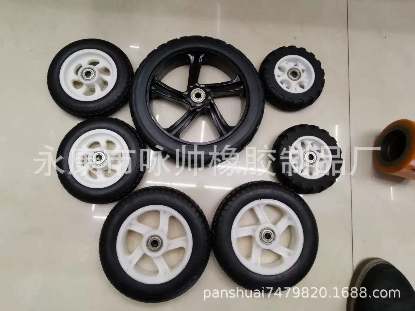 供应滑板车 手推车 购物车 行李车5寸橡胶轮 电动车手拉车