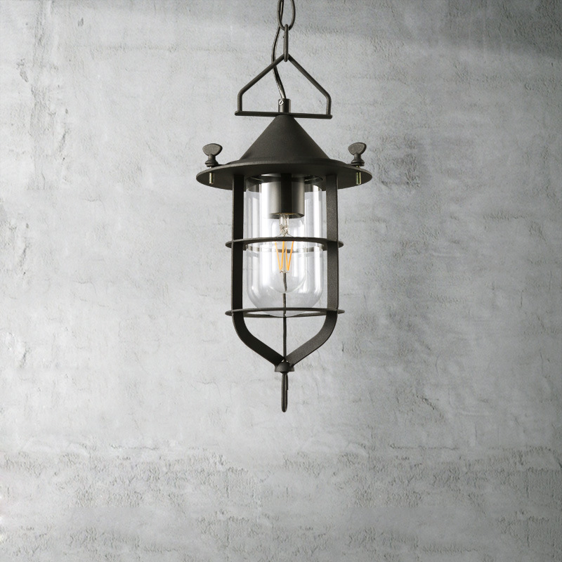 American style Retro Industry loft bar Table lamp originality personality Iron art cage Lampshade Single head a chandelier