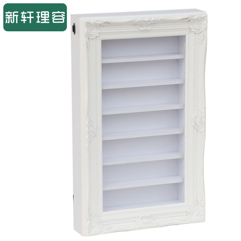 美甲展示柜化妆品展示柜化妆品日用品展柜 美甲店产品摆放柜