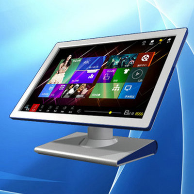 SD款白蓝款19寸KTV触摸屏|点歌机专用KTV点歌台|雷石KTV触摸屏|ms