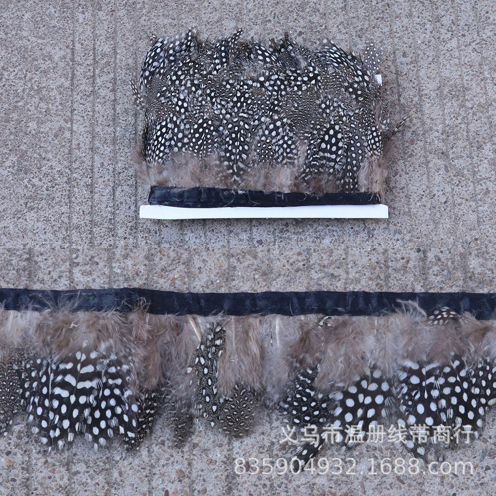 温册羽毛销售配饰珍珠毛布边多色可选 舞台演出配饰生产耳环配饰详情图10