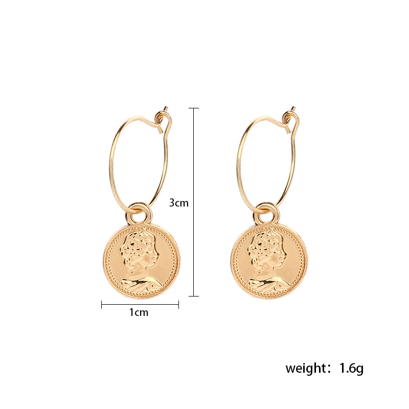 2g Weight Earrings Classification Wedding, Travel Occasion Women'S Gender Gold, Silver Color Creative New Cross Heart-shaped Earrings 无