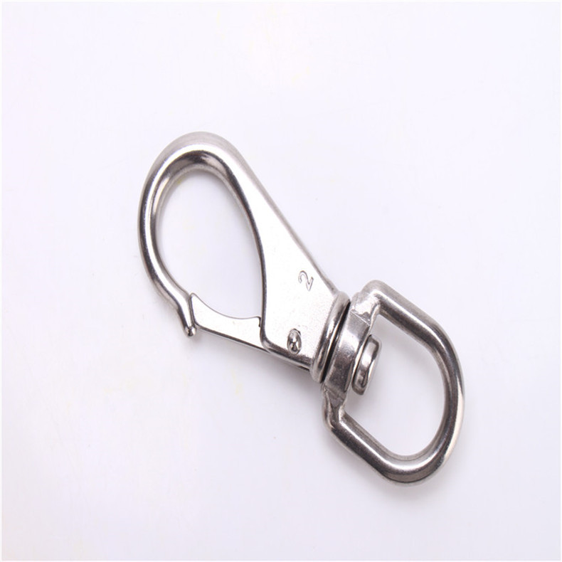 304不锈钢万向钩定向钩弹簧钩钥匙扣固定旋转不锈钢挂钩