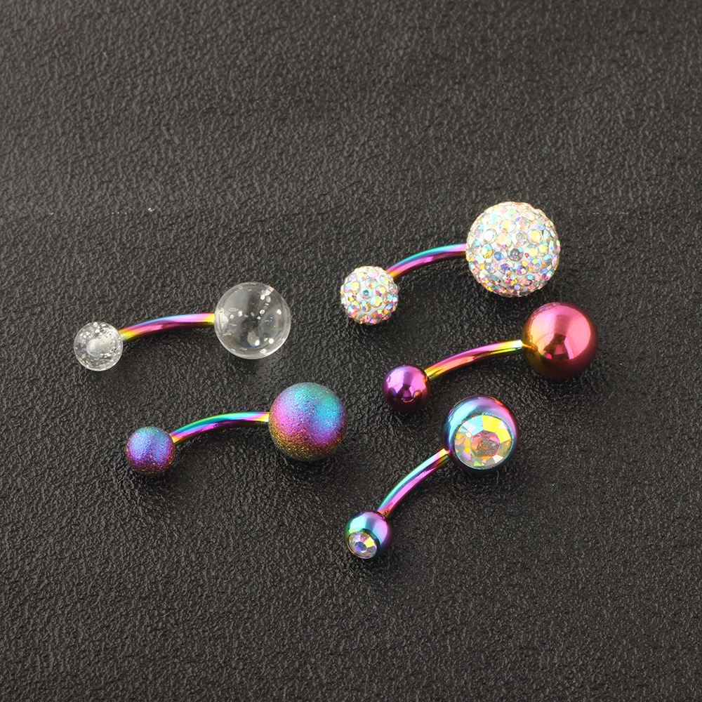 Pointed titanium steel lip stud product view