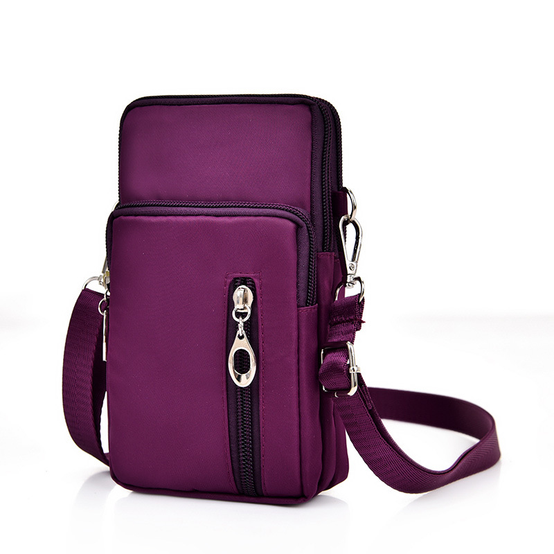 定制2019新款手机包休闲竖款零钱包韩版大容量斜跨小包布艺手机袋|ru