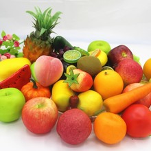 仿真加重水果红绿苹果桃子橙子香蕉柠檬橱窗家居装饰影视学校道具