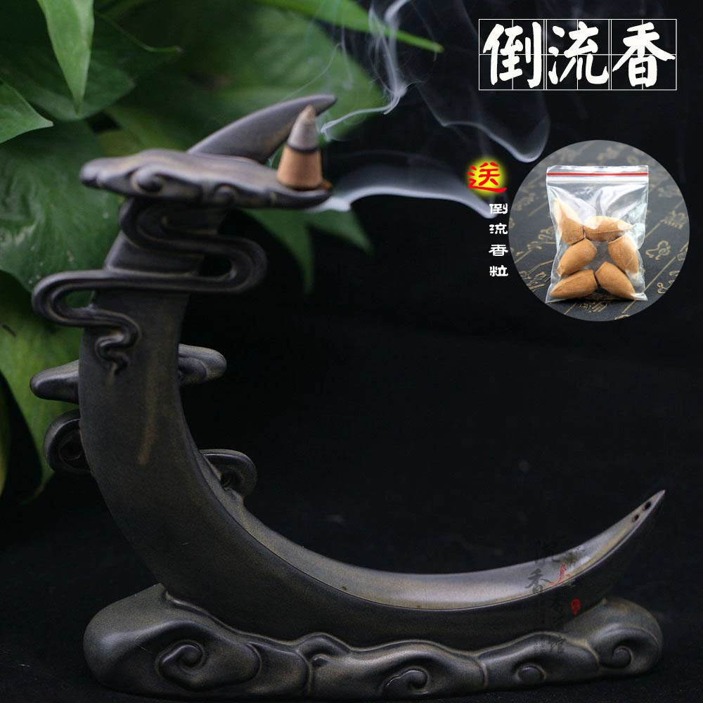 Курильница с обратным потоком домашняя комнатная курильница для благовоний сандалового дерева керамическая креативная линия держатель для благовоний
