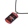 Men's basketball sports accessory, necklace, square pendant, European style, wholesale