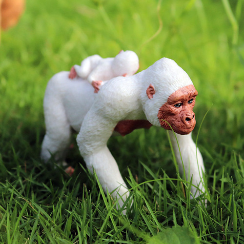 Cross-border children's cognitive solid static simulation wild animal model back orangutan monkey model toy ornaments