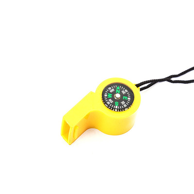 廠家直銷 指南針 二合壹口哨 塑料口哨  多功能塑料口哨