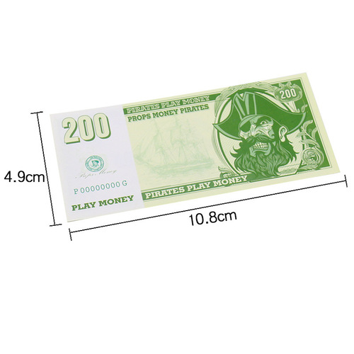 Halloween prop coins, commemorative coins, pirate gold coins, non-circulation 100 counterfeit coins, game coins, banknotes, toys 5
